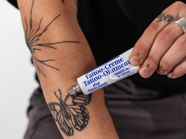 Application of Pegasus Pro Tattoo Cream