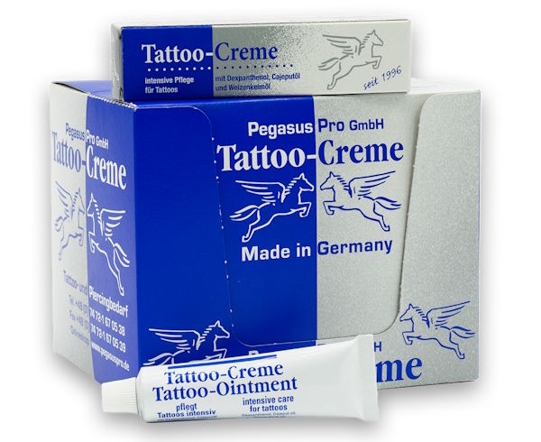 Pegasus Tattoo Cream in Display
