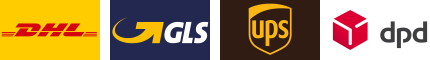 Murostar versendet mit: DHL, GLS, DPD und UPS