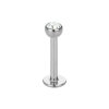 Stahl - Mini-Labret - Kristall - SWAROVSKI - Supernova Concept - 1,2 mm - SP- Sapphire/Blau