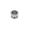 1,2 mm - CC - Crystal Clear/ Kristallklar - Stahl - Flesh Tunnel - Kristall  - Supernova Concept