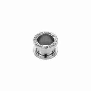 1,2 mm - AB- Crystal AB/Rainbow - Stahl - Flesh Tunnel -...
