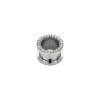 10 mm - CC - Crystal Clear/ Kristallklar - Stahl - Flesh Tunnel - Kristall - Supernova Concept