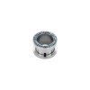 10 mm - CC - Crystal Clear/ Kristallklar - Stahl - Flesh Tunnel - Kristall - Supernova Concept
