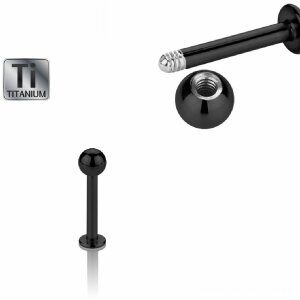 1,6 mm - 7 mm - 4 mm - Black Titan - Labret