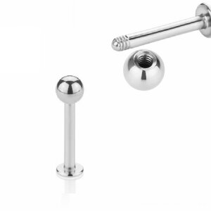 1,2 mm - 8 mm - 4 mm - Stahl - Labret - 10er Pack