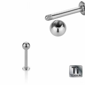 Titanium - Labret 1,0 mm - 6 mm -  4 mm