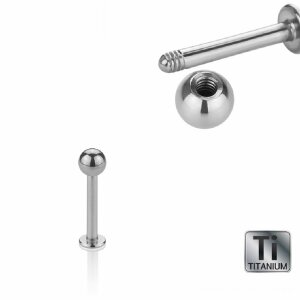 1,0 mm - 9 mm -  3 mm - Titan - Labret