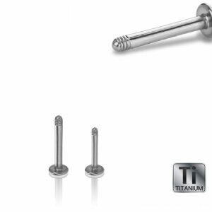 Titanium - Labret - without ball 1,2 mm - 6 mm