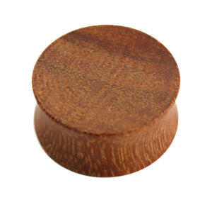 Holz - Plug - Hellbraun - Granadillo Wood - 6 mm