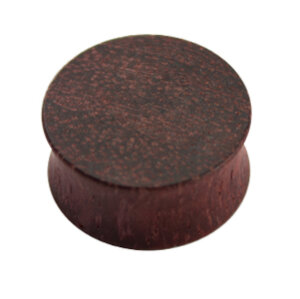 Holz - Plug - Lilabraun - Amaranth Wood - 6 mm