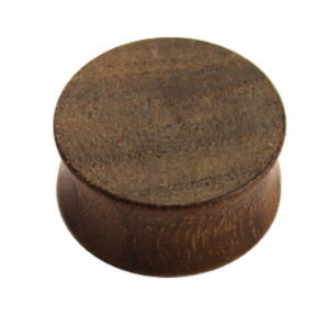 Wood - Plug - brown - Ami walnut Wood 18 mm