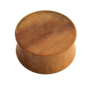 Holz - Plug - Hellbraun  - Tiger Wood - 6 mm