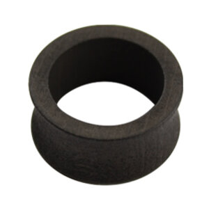 Wood - Flesh Tunnel - Black - maple  6 mm