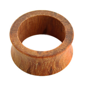 Wood - Flesh Tunnel - light brown - Granadillo Wood 14 mm