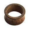 Wood - Flesh Tunnel - brown - Ami walnut Wood  6 mm