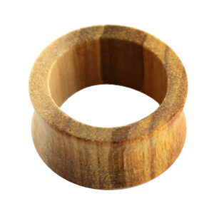 Wood - Flesh Tunnel - light yellow - Canary Wood  6 mm