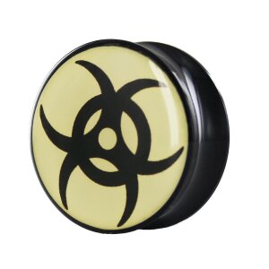 Acrylique - Plug - concave - Design - 16 mm