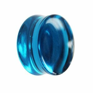 Glas - Plug - blau - 3 mm