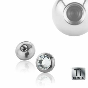 Titanium - rounddisc - crystal 1,2 mm - 3 mm