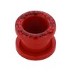 6 mm - CC - Crystal Clear/ Kristallklar - Stahl - Flesh Tunnel - Rot - Kristall - Supernova Concept