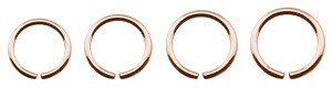 Rosegold Steel - O-Ring 1,0 mm 9 mm