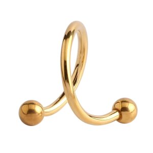 1,2 mm - 8 mm - 3 mm - Gold Steel - Spirale