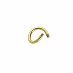 1,2 mm - 10 mm - Gold Steel - Spirale - ohne Kugeln