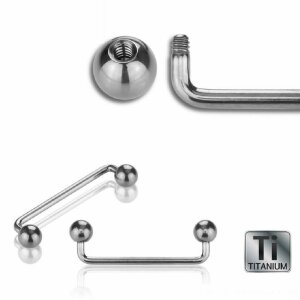 Titanium - Surface Barbell - 90° 1,6 mm - 1,5 mm/L=...