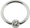 Titan - Nipple Ring - Kristallklar (CC) - 14 mm