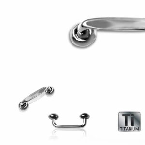 Titanium - Surface Barbell - 90° - disc 1,2 mm - 10 mm - 4+4