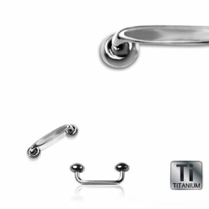 1,2 mm - 10 mm - 4+4 mm - Titan - Surface Barbell -...