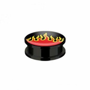 Acryl - Plug - Flamme - 10 mm
