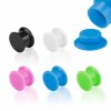 Acrylic - Tunnel - internal thread - plain 10 mm - BK