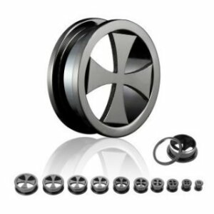 Acier noir - Tunnel - Croix - 3 mm