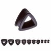 Silicone - Tunnel - Black - triangle  4 mm