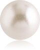 Acryl - Schraubkugel - Perlen Design 1,2 mm 3 mm Cremefarben