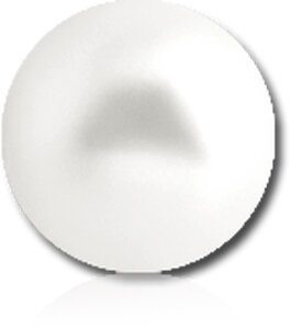 Acryl - Schraubkugel - Perlen Design 1,6 mm 4 mm Cremefarben