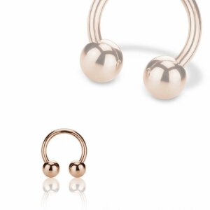 Rosegold Steel - CBR Hufeisen 1,2 mm 8 mm 3 mm