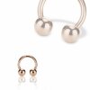 Rosegold Steel - CBR Circular Barbell (horseshoe)  1,6 mm 6 mm 3 mm