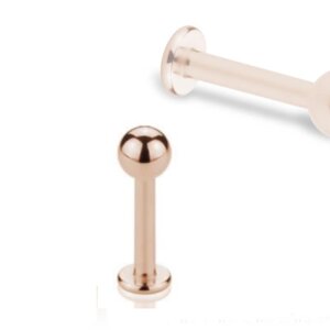 Rosegold Steel - Labret  1,2 mm 6 mm 3 mm