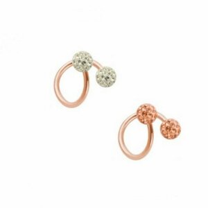 Rosegold Steel - Spiral - Epoxy 1.2 mm x 8 mm x 3 mm LH-...