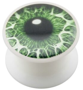 Acrylic - Design Plug - White - Eye