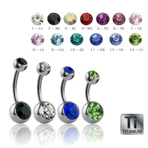 Titan - Banane - Doppelkristall 8 mm RS - Rose / Rosa
