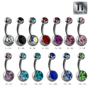 Titan - Banane - Doppelkristall 8 mm RS - Rose / Rosa