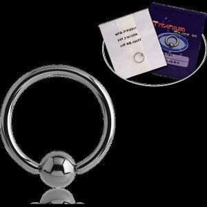 Titanium - BCR ball closure ring - sterile