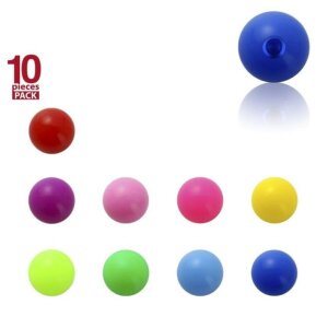 Acrylic - Screw ball - plain - 10pcs pack