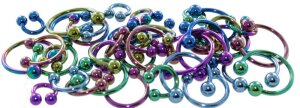 Color Titanium - CBR Circular Barbell (horseshoe) -...