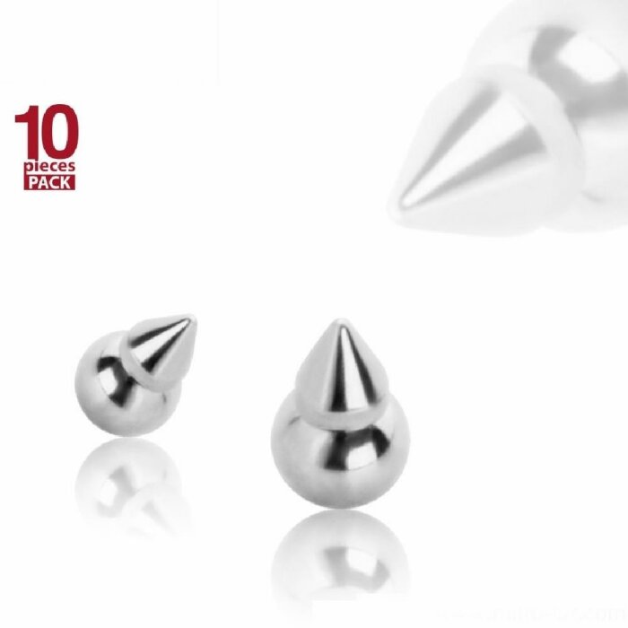 Stahl - Spitzenkugel - 10er Pack - 1,6 / 4 mm Ball / 6 mm...