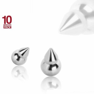 Stahl - Spitzenkugel - 10er Pack - 1,6 / 4 mm Ball / 6 mm...